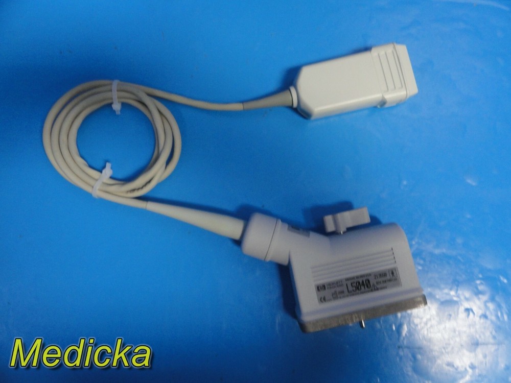 HP L5040 P/N 21355B Linear Array Ultrasound Transducer Probe ~ 19497