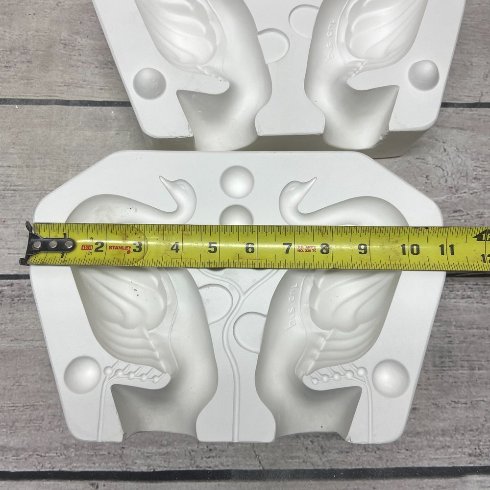 Atlantic Mold Ceramic Casting Mold Double Swan Figurines #A-1815