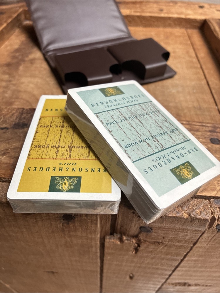 Vintage Benson & Hedges Double Deck Playing Cards SEALED