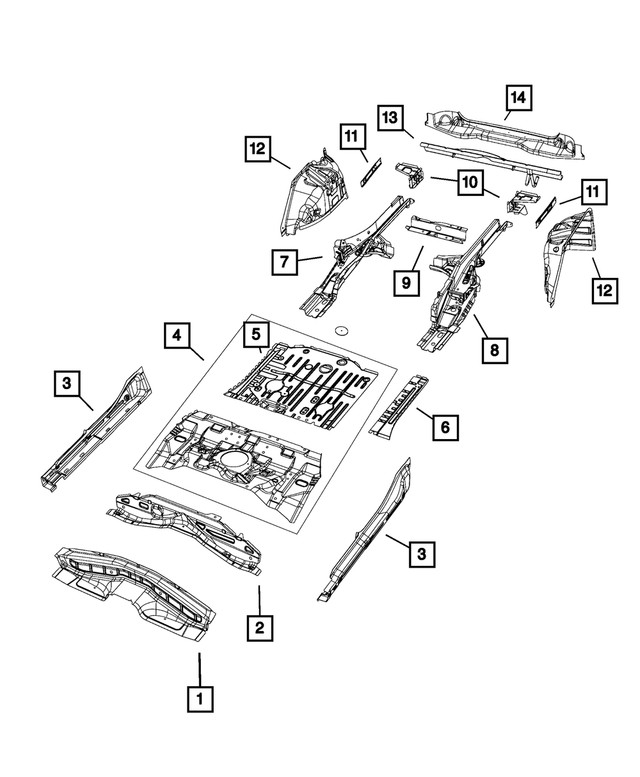 Genuine Mopar Bracket 68200625aa