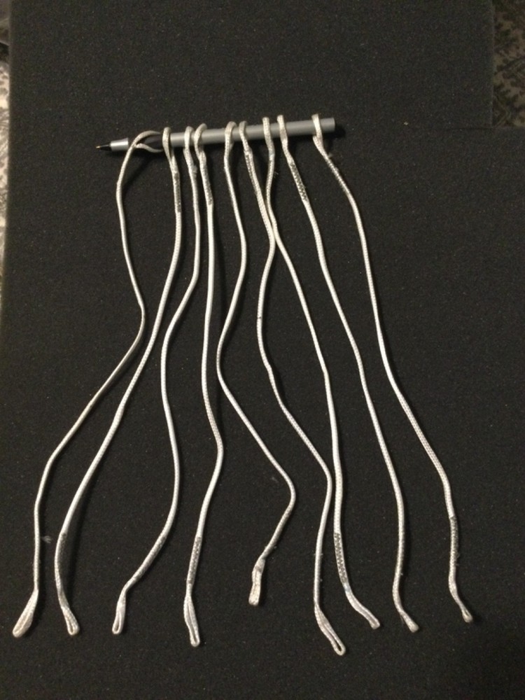 closing loop, parachute, 12 inches, loop on bith ends, T111, new