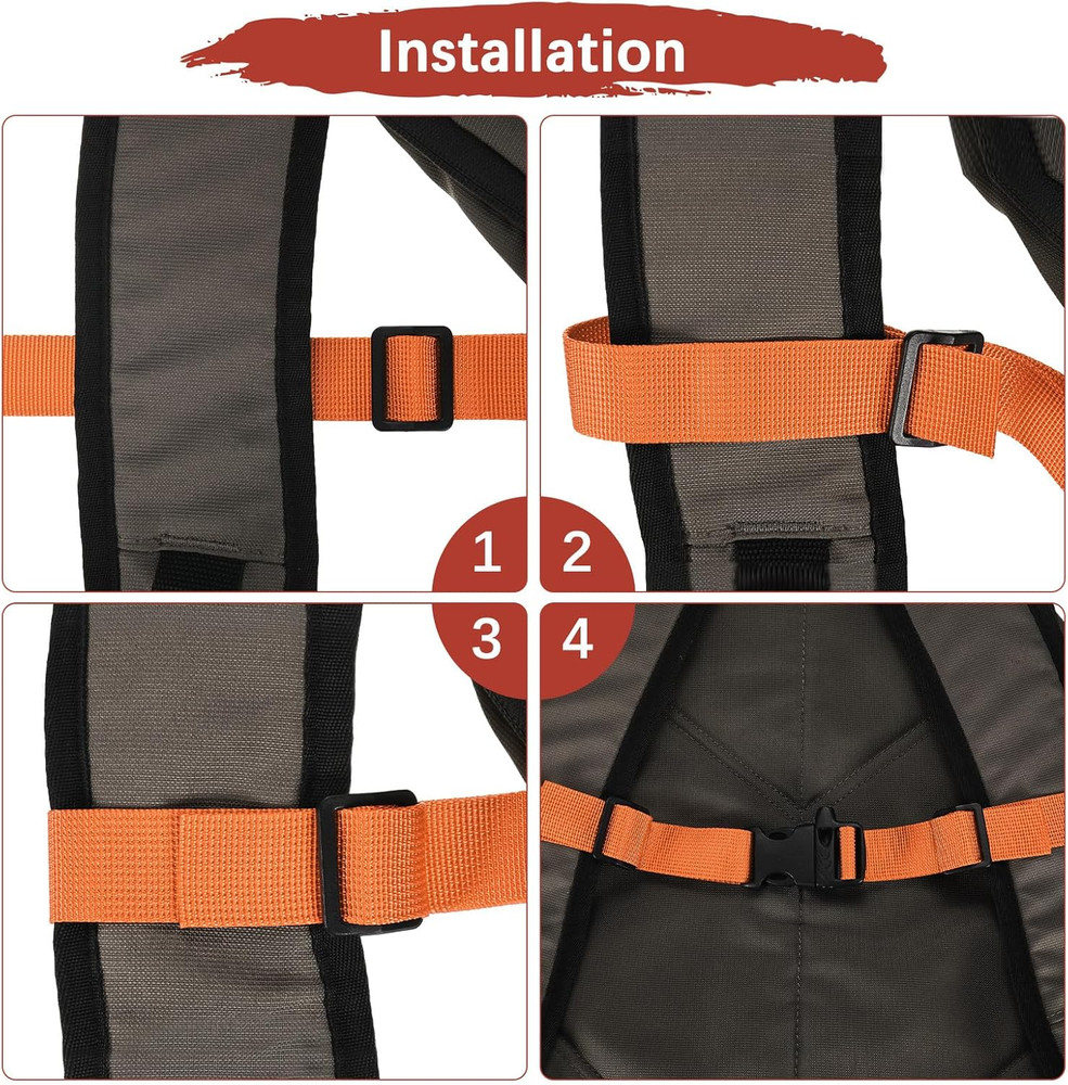 Backpack Chest Strap Adjustable Sternum Straps with Emergency Whistle Buckle Use