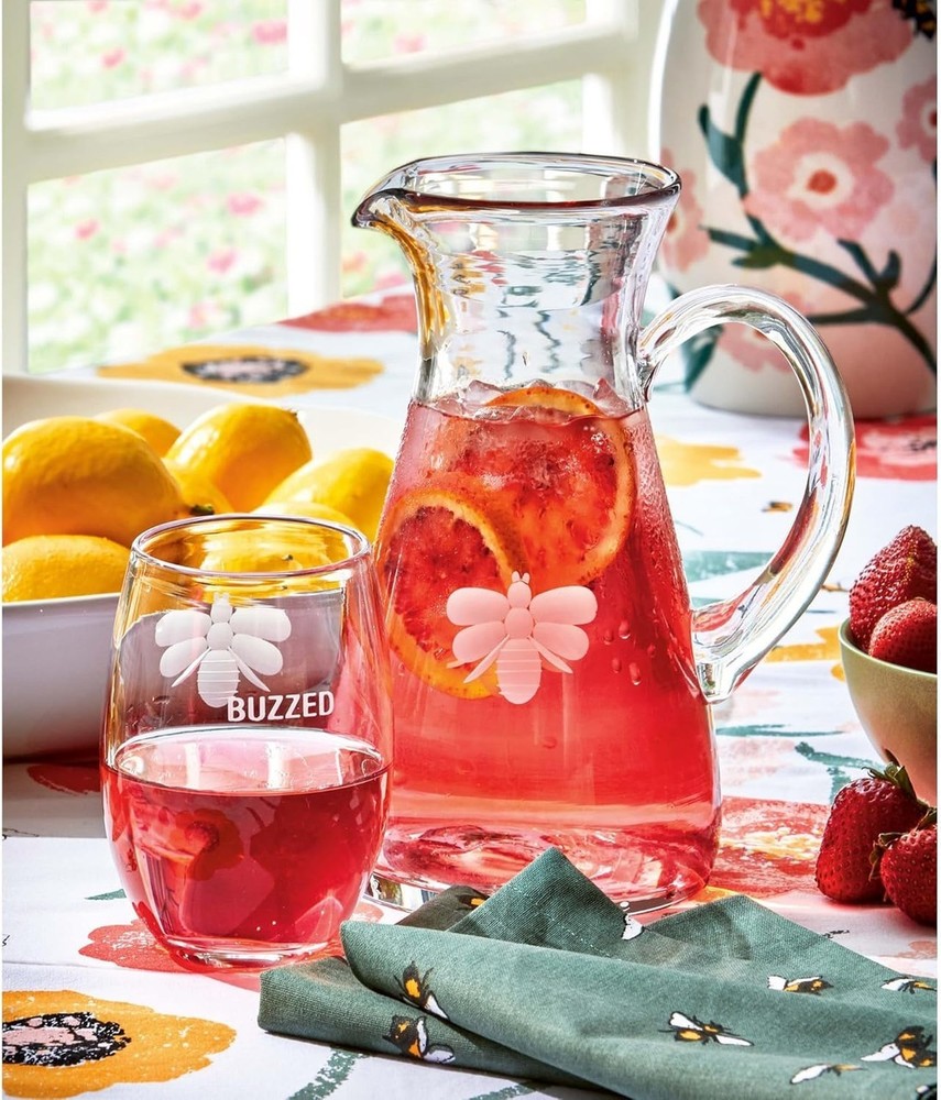 TAG Etched Bee Pitcher (G15261)