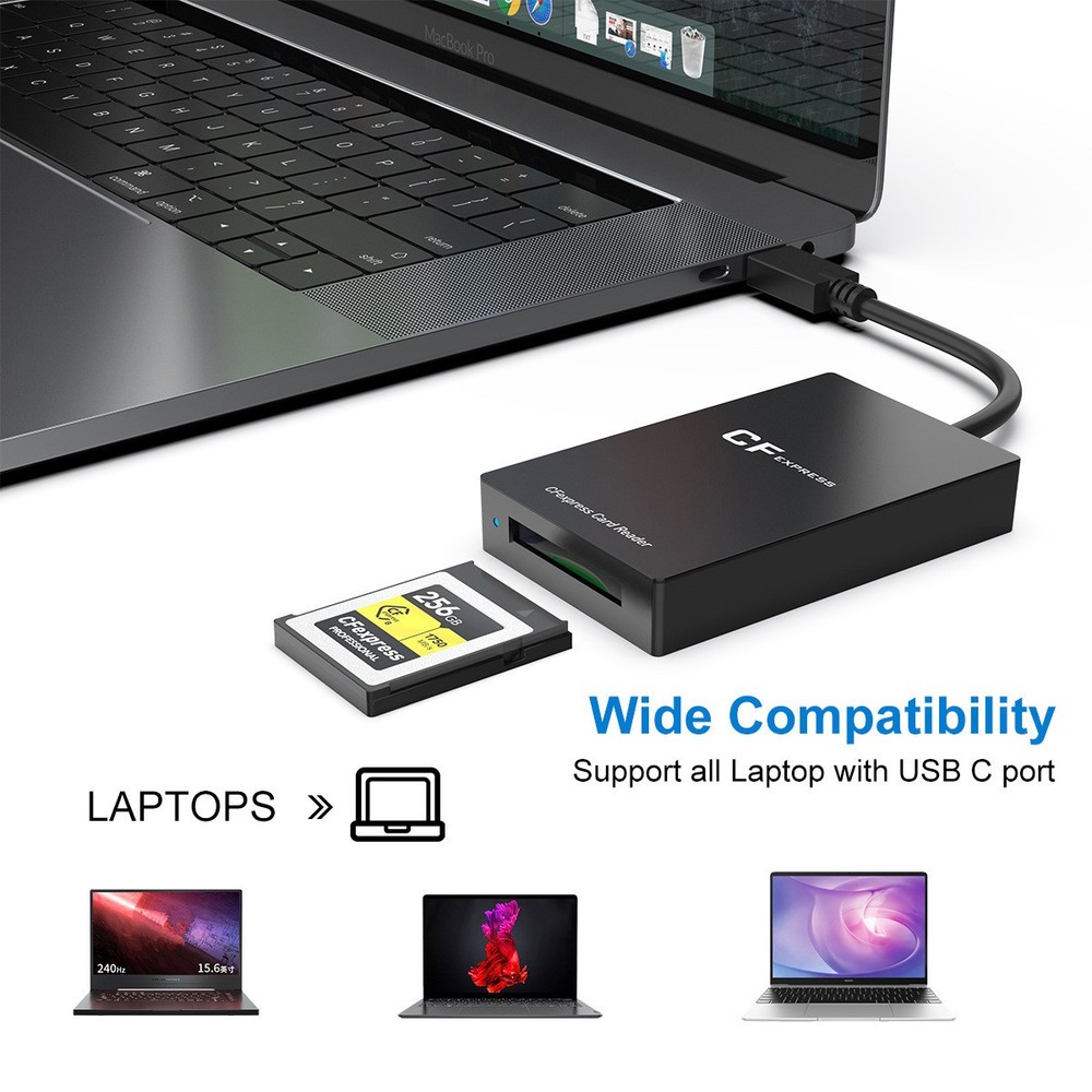 CF Express Type-B Card Reader Adapter USB3.1 Gen 2 Type C Memory Card Adapter