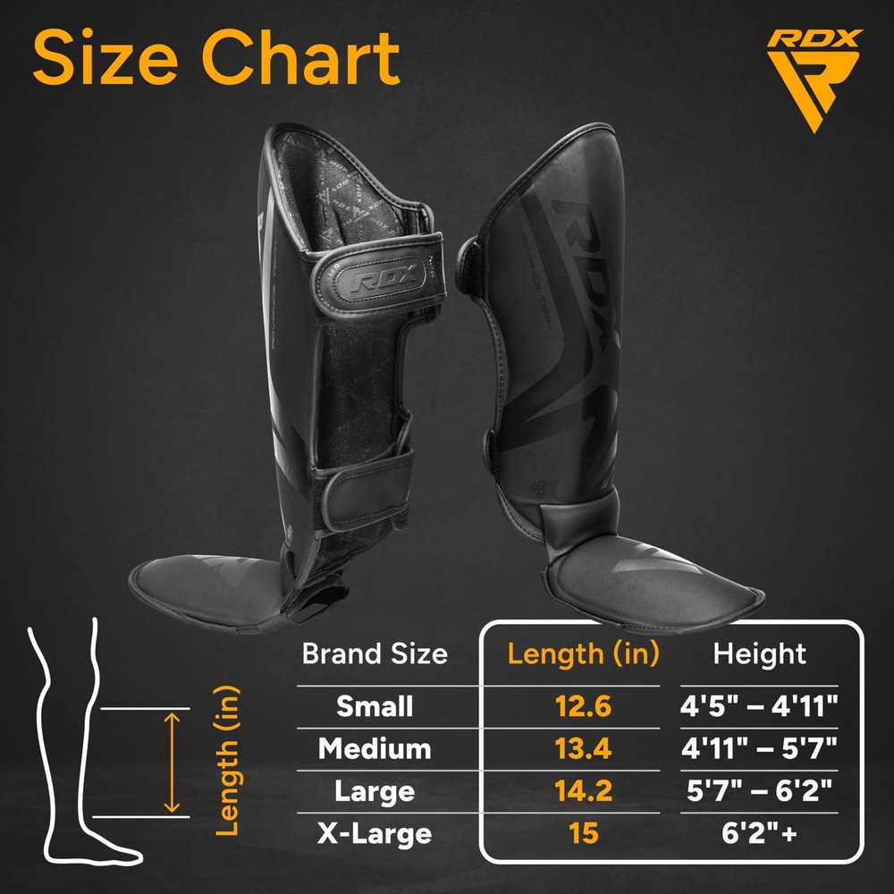 RDX Maya Hide Leather Shin Guard Muay Thai