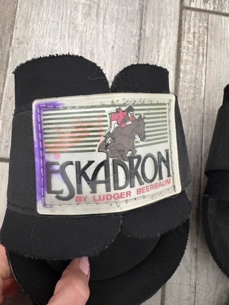 Eskadron Full Sized Black Open Front and Ankle Boots