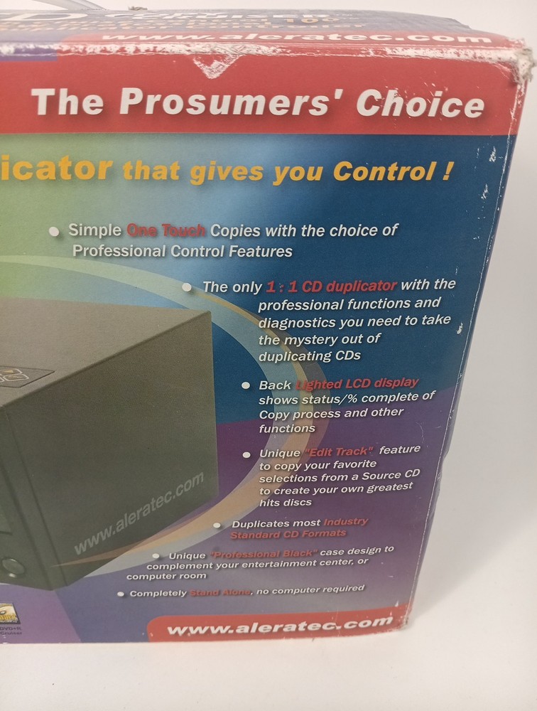 Aleratec Copy Cruiser 1:1 CD Duplicator Copier Burner NEW OPEN BOX