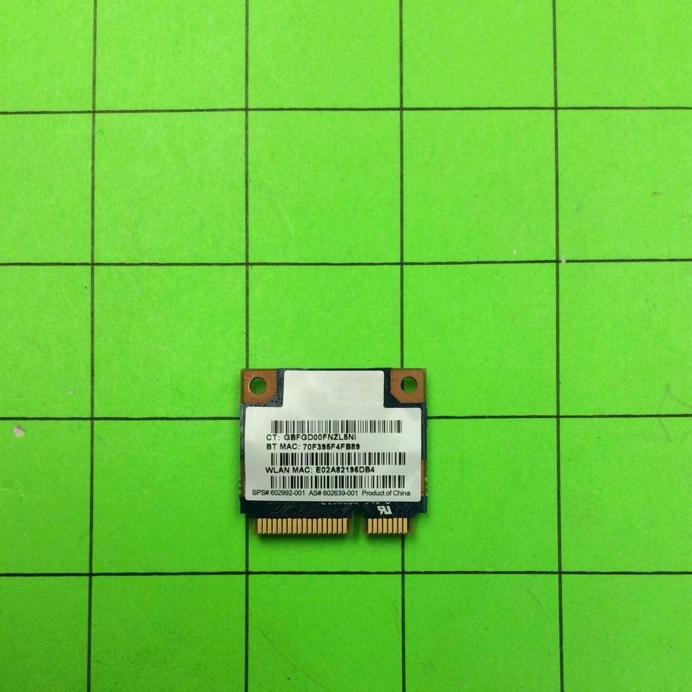 Laptop Computer 602992-001 Network Card