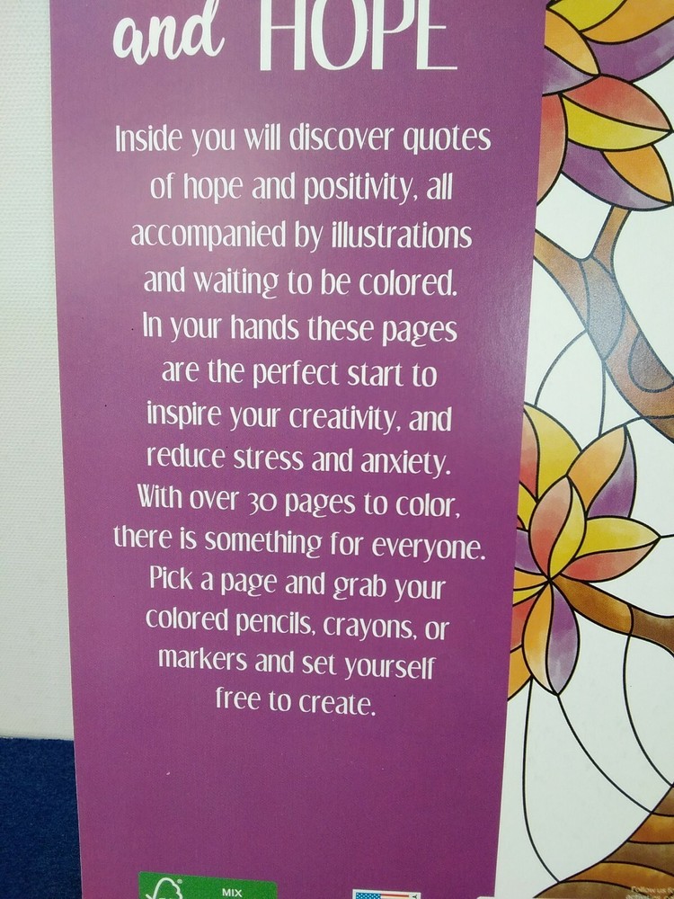 Bendon Advanced Coloring Inspiration and Hope Book