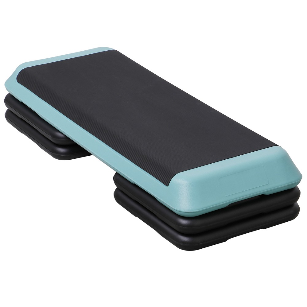 43.1'' Adjustable Aerobic Step Platform Exercise Workout Stepper with 4 Riser