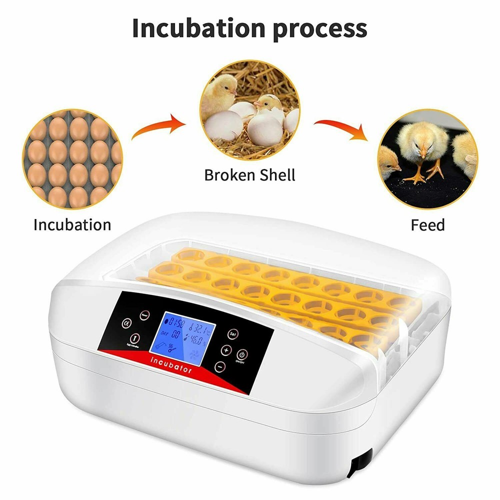 32 Egg Incubator Breeder Digital Egg Incubator Automatic Egg Turning Temperature