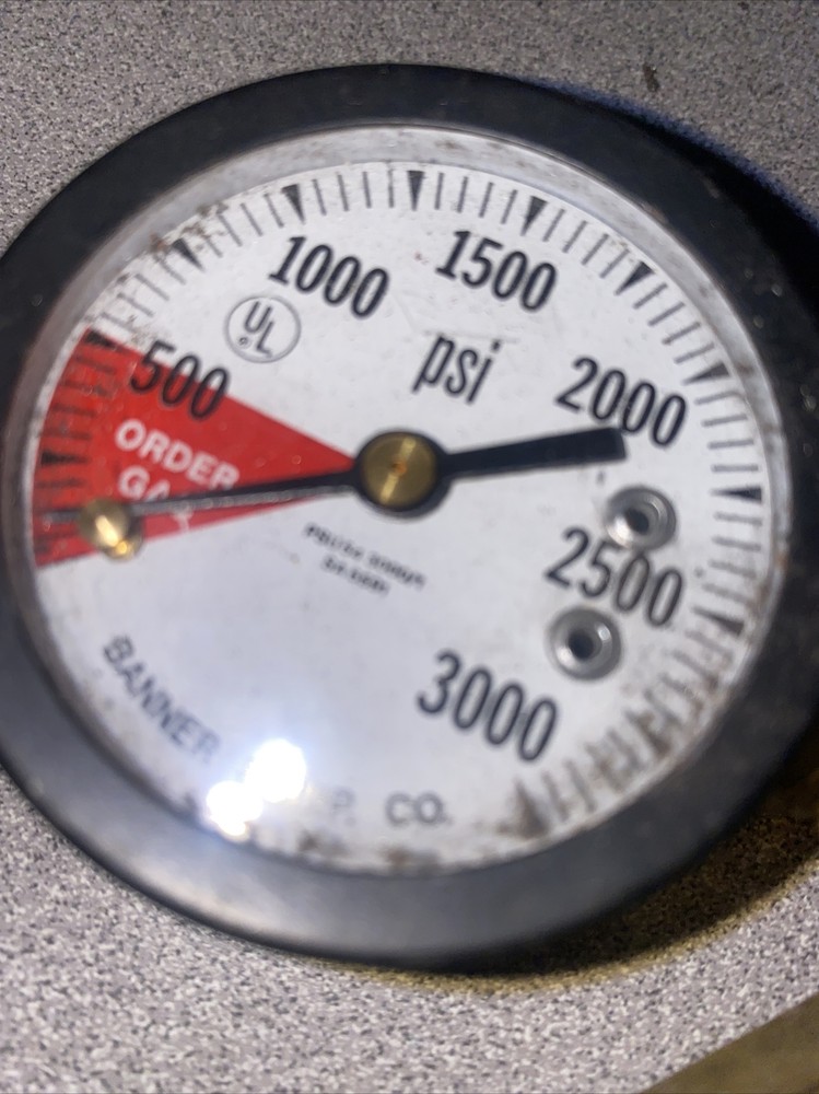 Vintage Cornelius Co2 Regulator With Banner Co. Gauges. Untested.