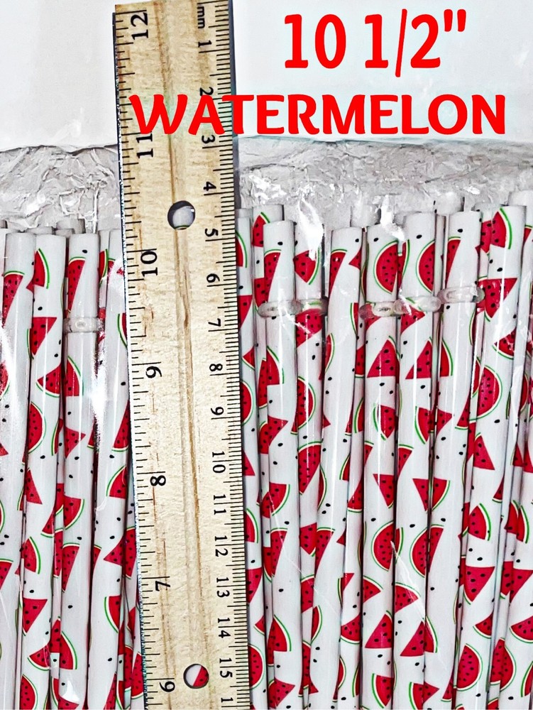 PATTERNED STRAWS, Dots, Checks, Flowers, Chevron, Fruit, Reusable, BPA Free