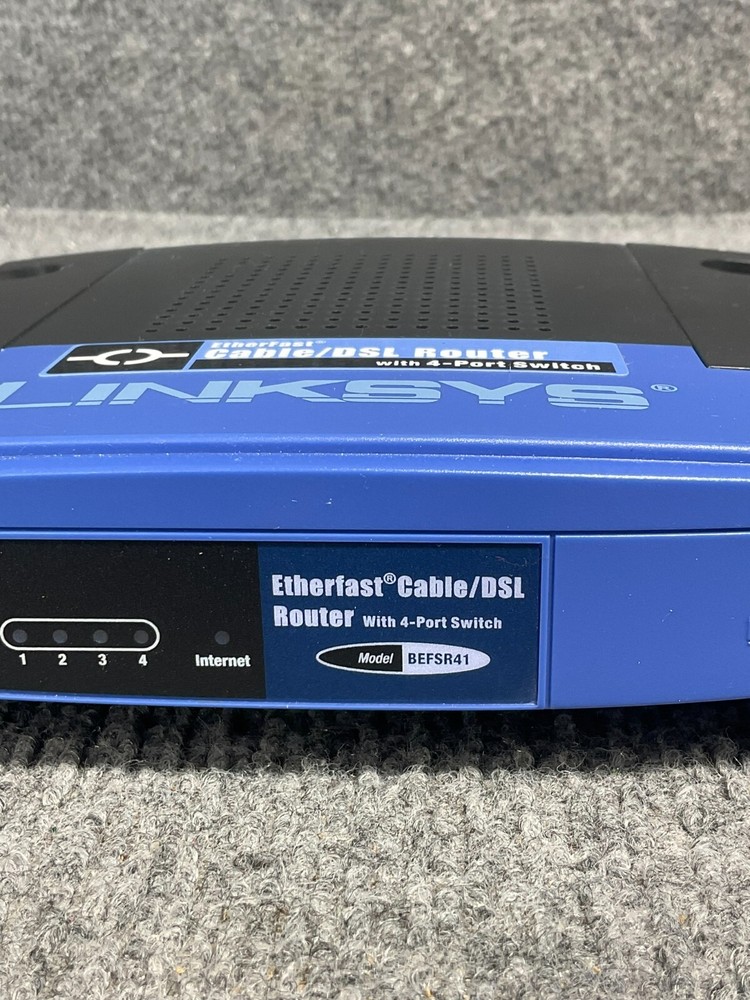 Linksys Cisco Router 🌐 BEFSR41-RM EtherFast 🔌 4-Port Cable/DSL Switch