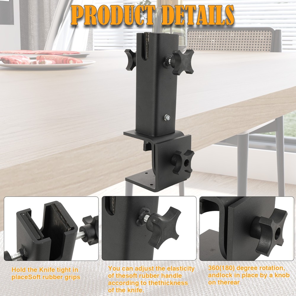 Swiveling Multi-Mount Work Bench Vise For Knife Making Work With 360 Rotation