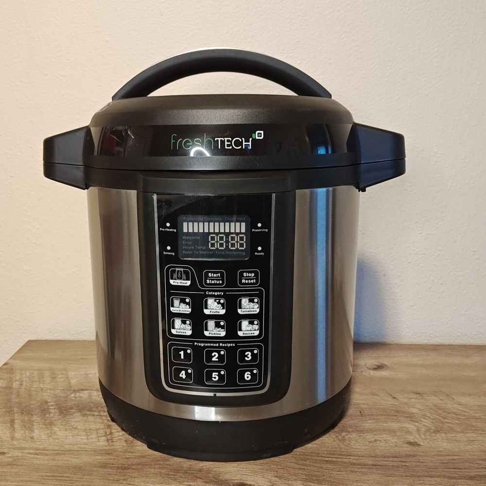 Ball FreshTech Automatic Home Canning System Silver Black SmartPRESERVE Electric