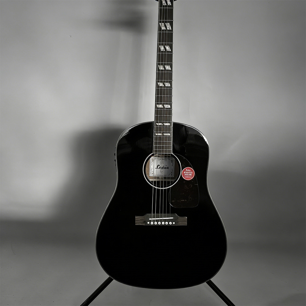 Custom J45 lectric Acoustic Guitar Solid Spruce Top Chrome Hardware Fast Ship