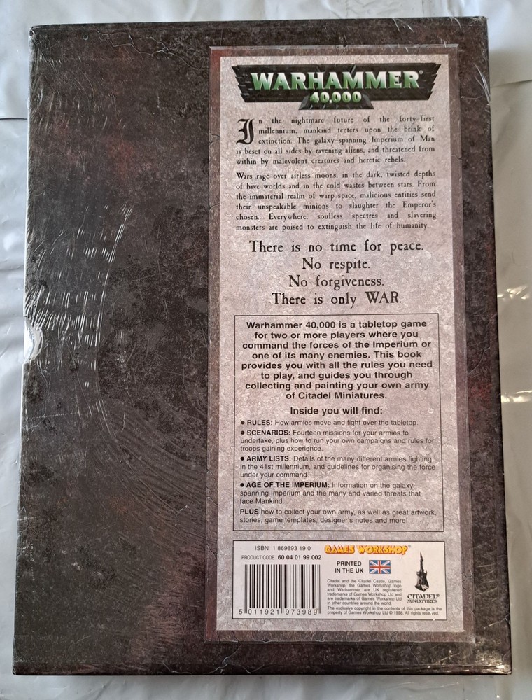 Warhammer 40K 3rd Edition Rulebook SEALED