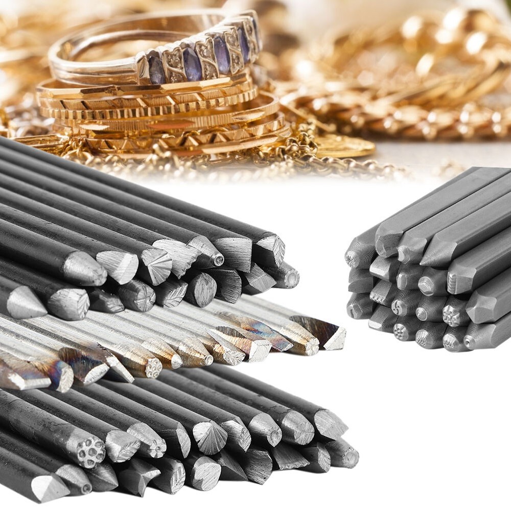 Anvil Chisel Equipment for Jewelry Processing Making Carving Tools (16pcs)