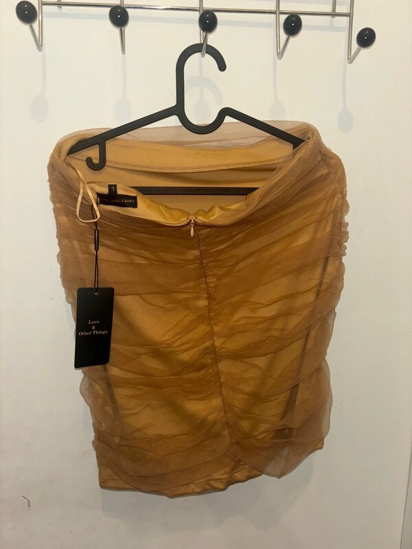 Camel Co-ord Set Evening Wear