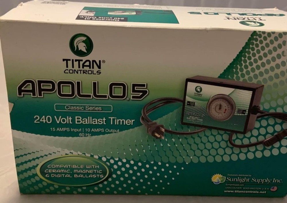 titan controls apollo 5 240 volt ballast timer