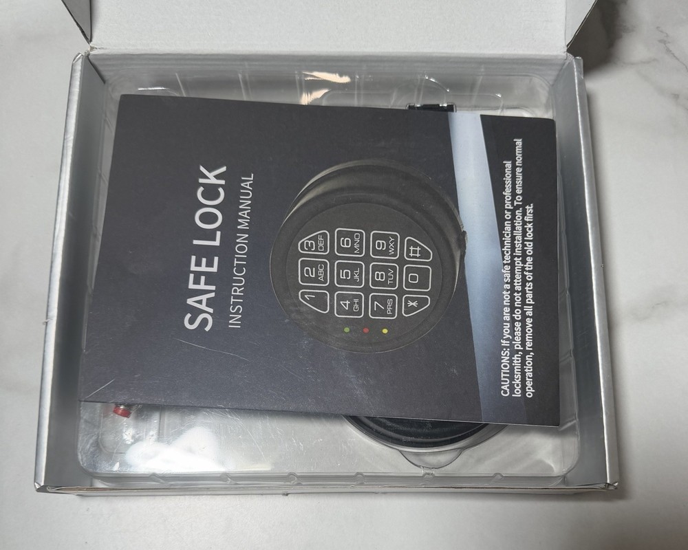 Gun Safe lock Replacement Black Keypad with Solenoid Safe Electronic Lock