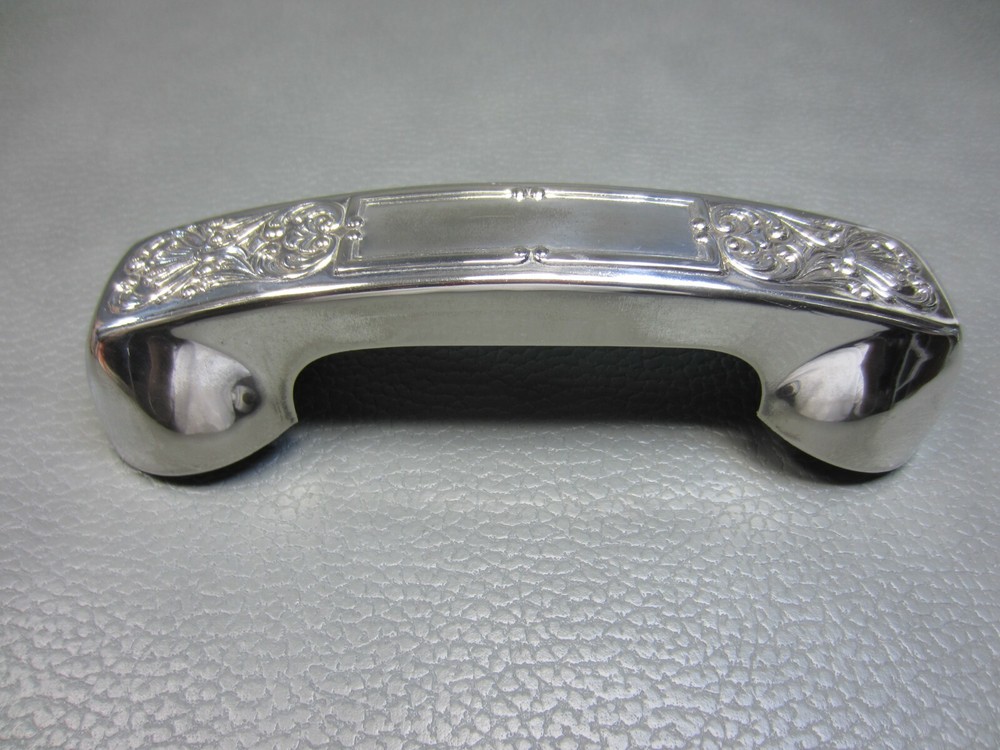 Silverplate Rotary Telephone Handset Handle Cover