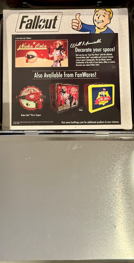 FALLOUT • PX Excl • Pre-Nuclear VAULT-TEC • Tin Tote + Blaster • Ships Free