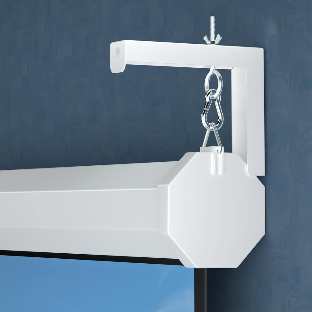 Projector Screen Wall Mount & 2-In-1 Projector Stand Bundle