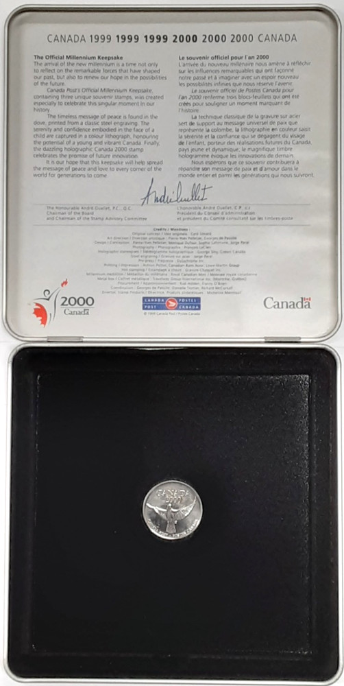 2000 Issue Canada Millennium Silver Coin Stamp Set in OGP