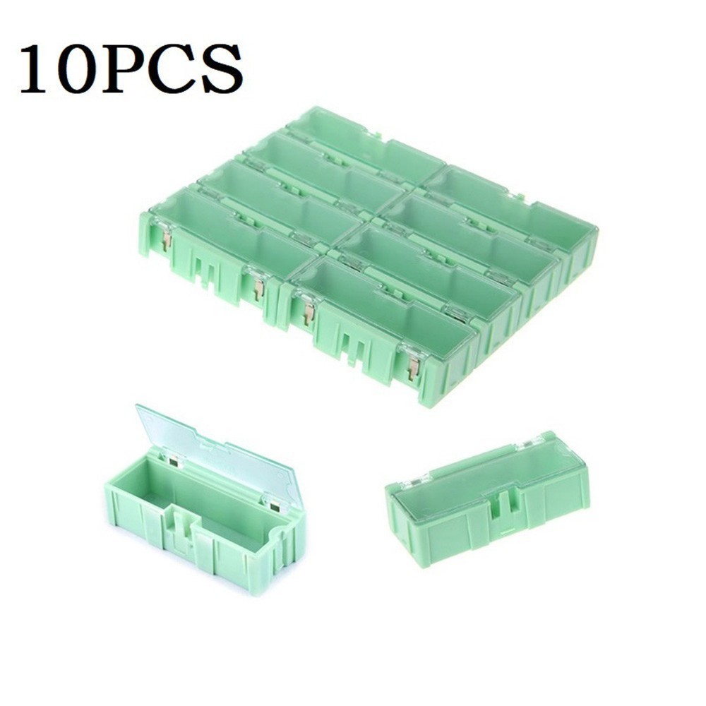 Electronic Components Plastic Storage Box Organizer with Locking Mechanism