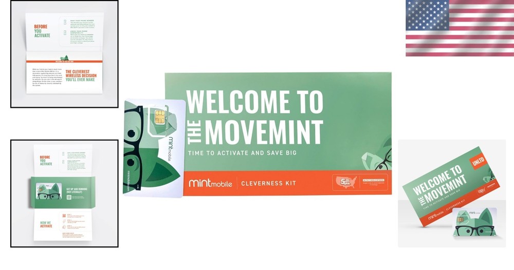 3- Unlimited Talk, Text & Data Plan + SIM Card