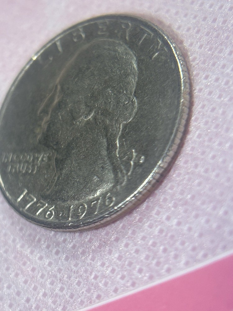 1776-1976 D Bicentennial Quarter Doubled Die Reverse DDO Error RARE