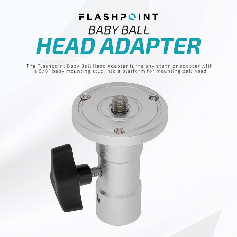 Flashpoint Baby Ball Head Adapter #LS-BBHA