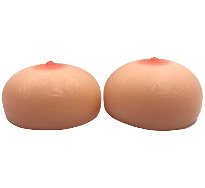Rounder Fuller Concave Back Tear Drop Silicone Breast Forms