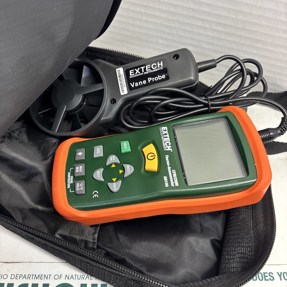 EXTECH AN100 THERMO-ANEMOMETER CFM/CMM