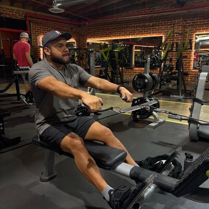 20" LITE D-Handle Bar by GymPin - ANGLES 90 GRIPS - Adjustable LAT PULLDOWN