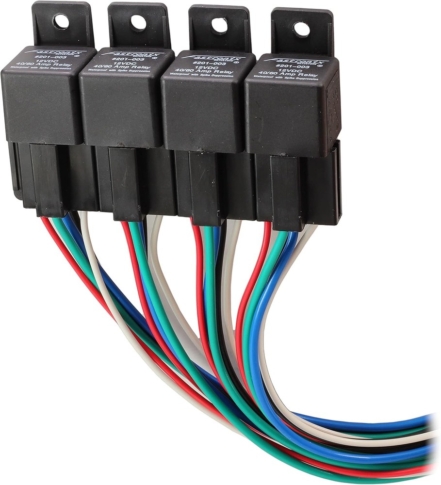 Fastronix High Current 40/60A Relay Panel with 4 and Socket