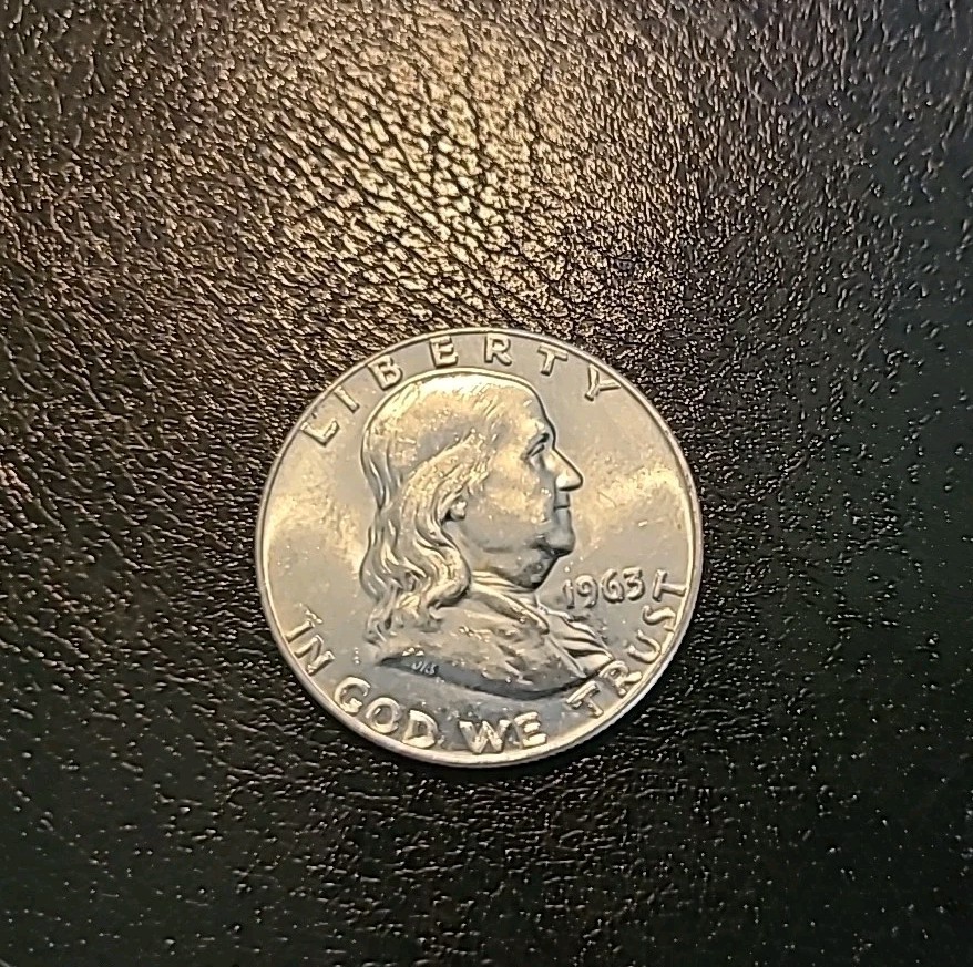 1963 D UNC Franklin Half Dollar FBL Some Luster
