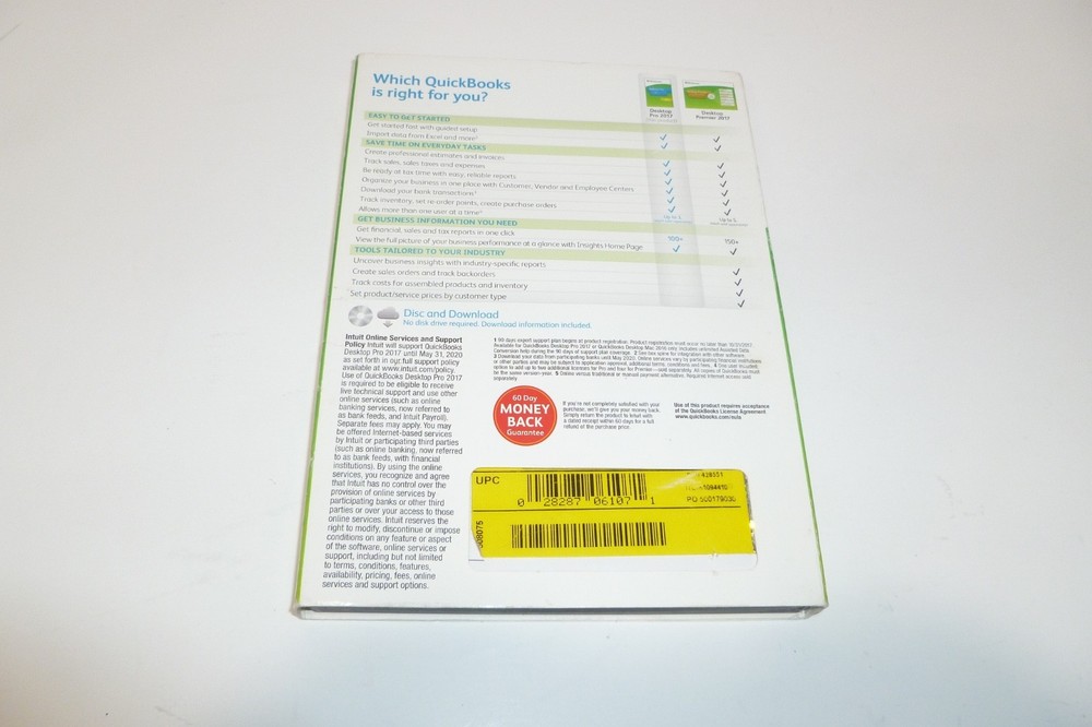 QuickBooks Desktop Pro 2017 Windows 10&11 / NO SUBSCRIPTION/ TESTED