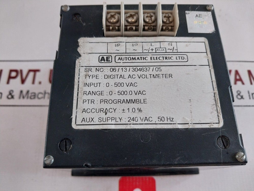 Automatic electric digital ac voltmeter 0-500.0 vac