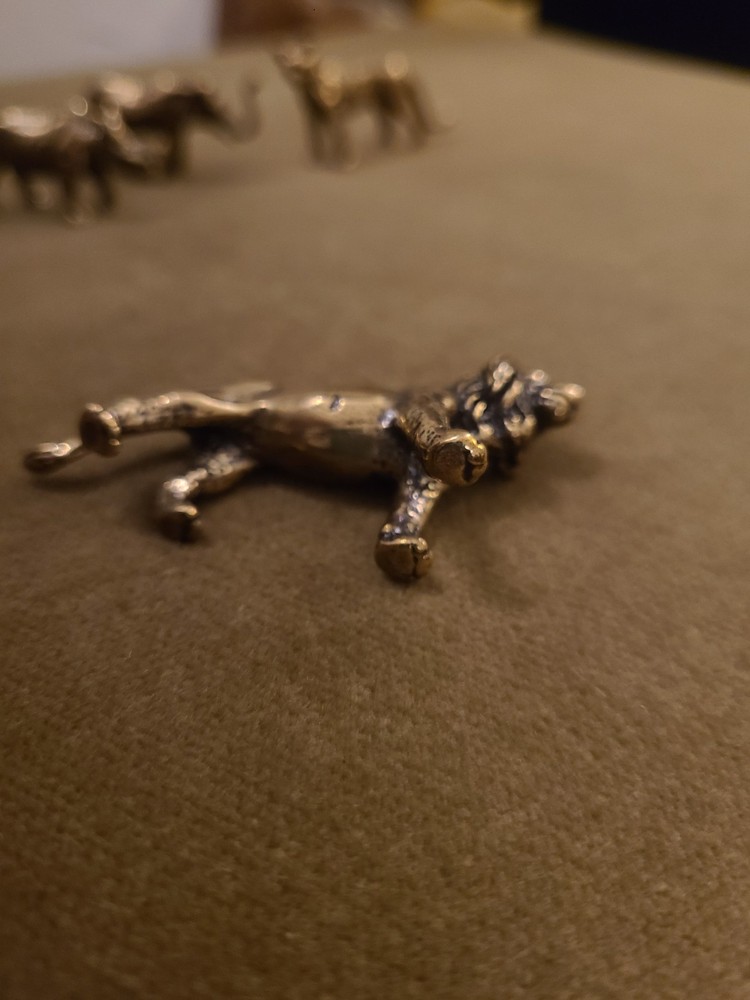 Brass Mini Animal Safari Set
