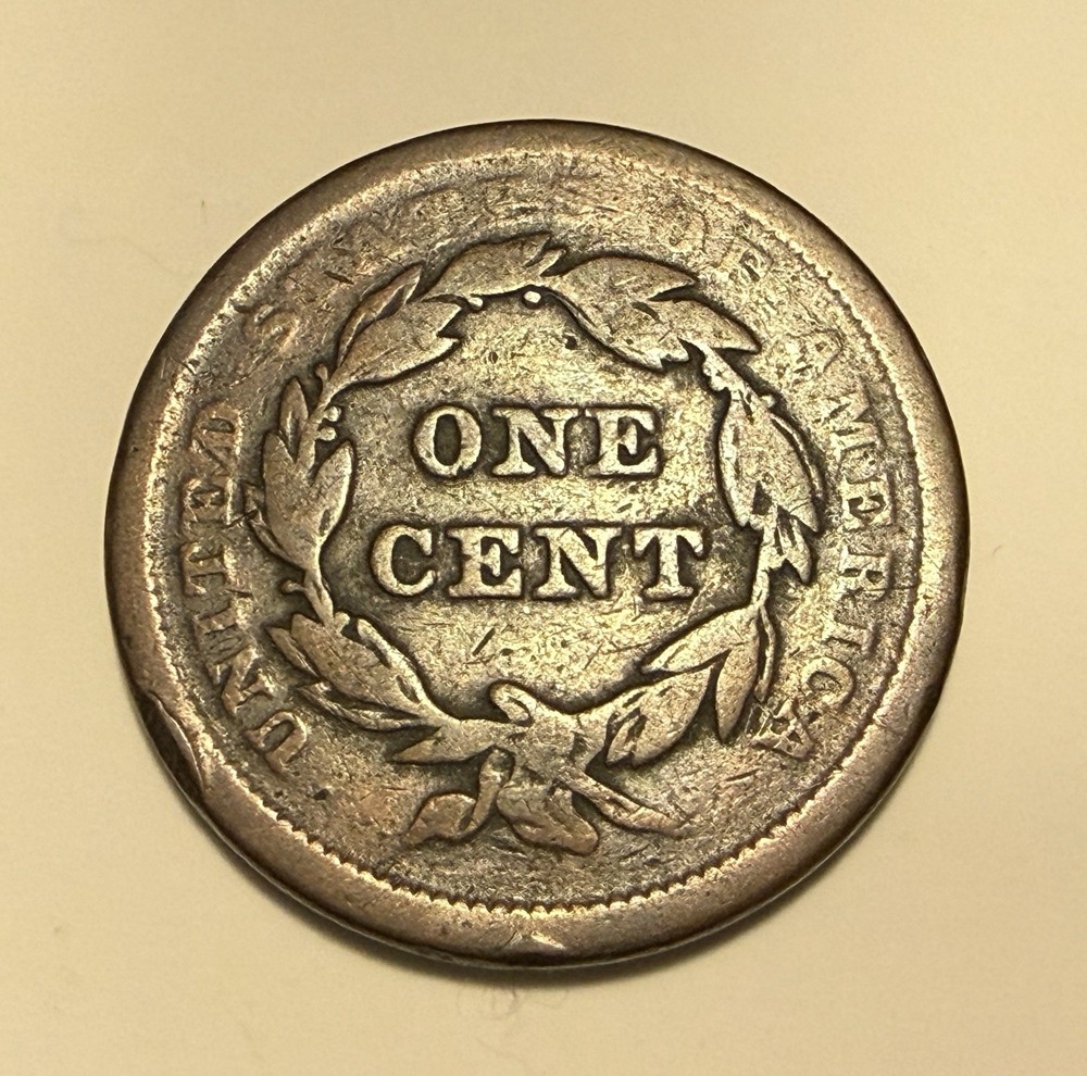 1840 'Small Date' Braided Hair Large Cent