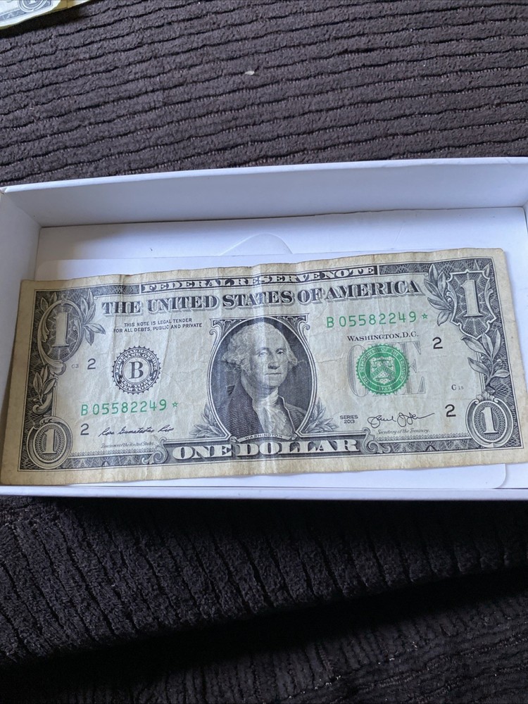 Us 2013B Washington DC Star Note Printed Twice Error