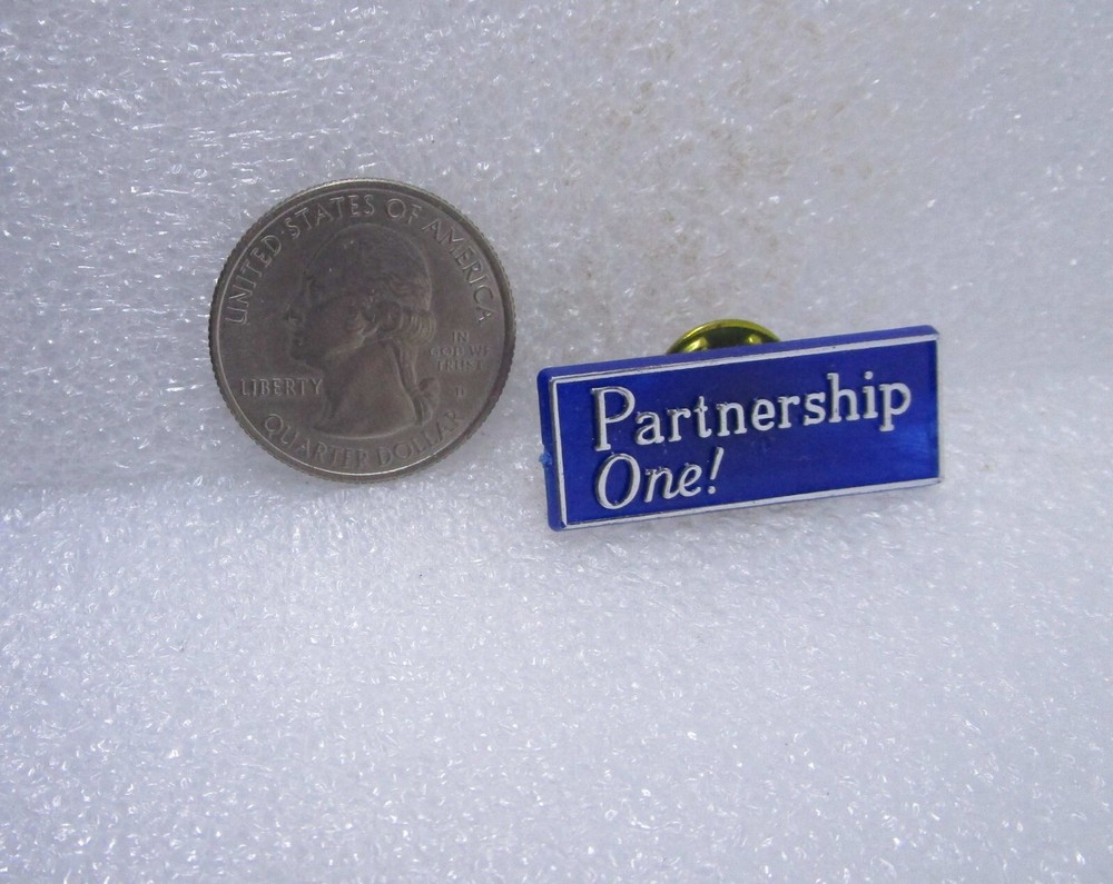 Partnership One! Plastic Pin