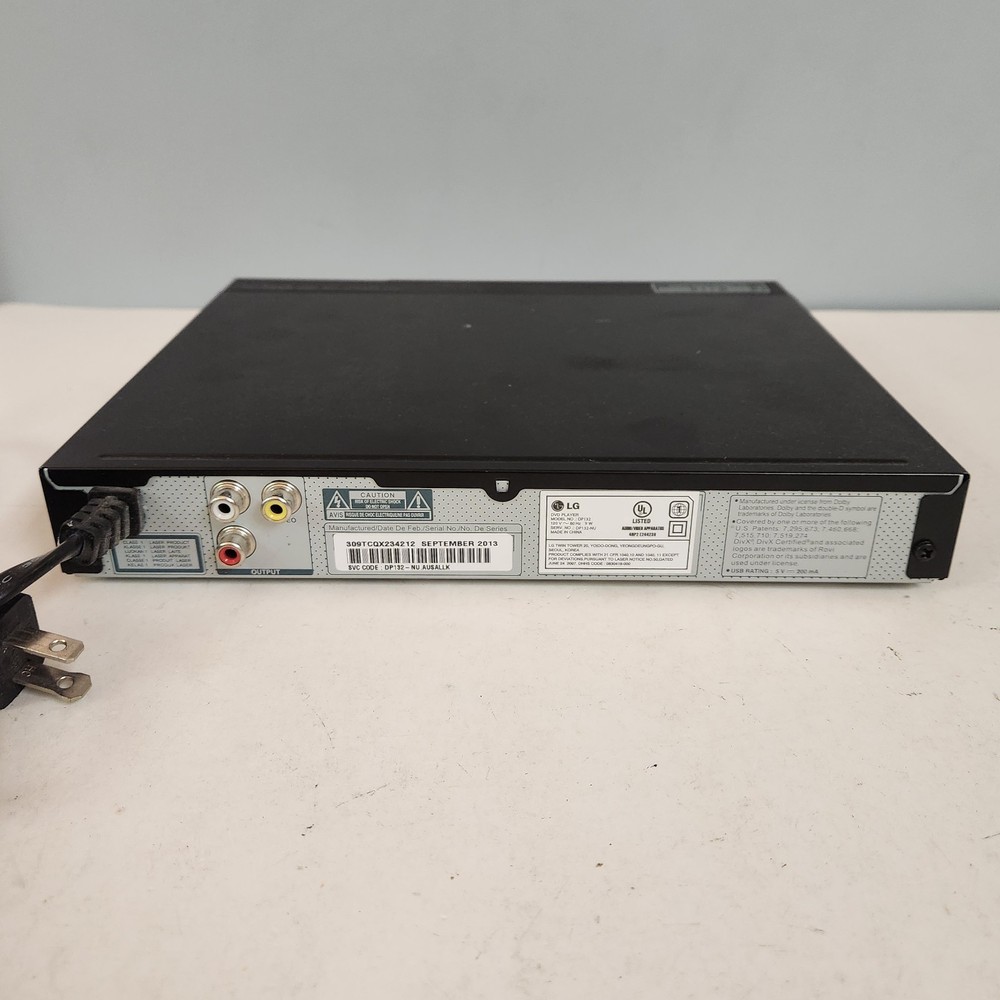 LG DP132 DVD and CD Player With Cords Tested And Working