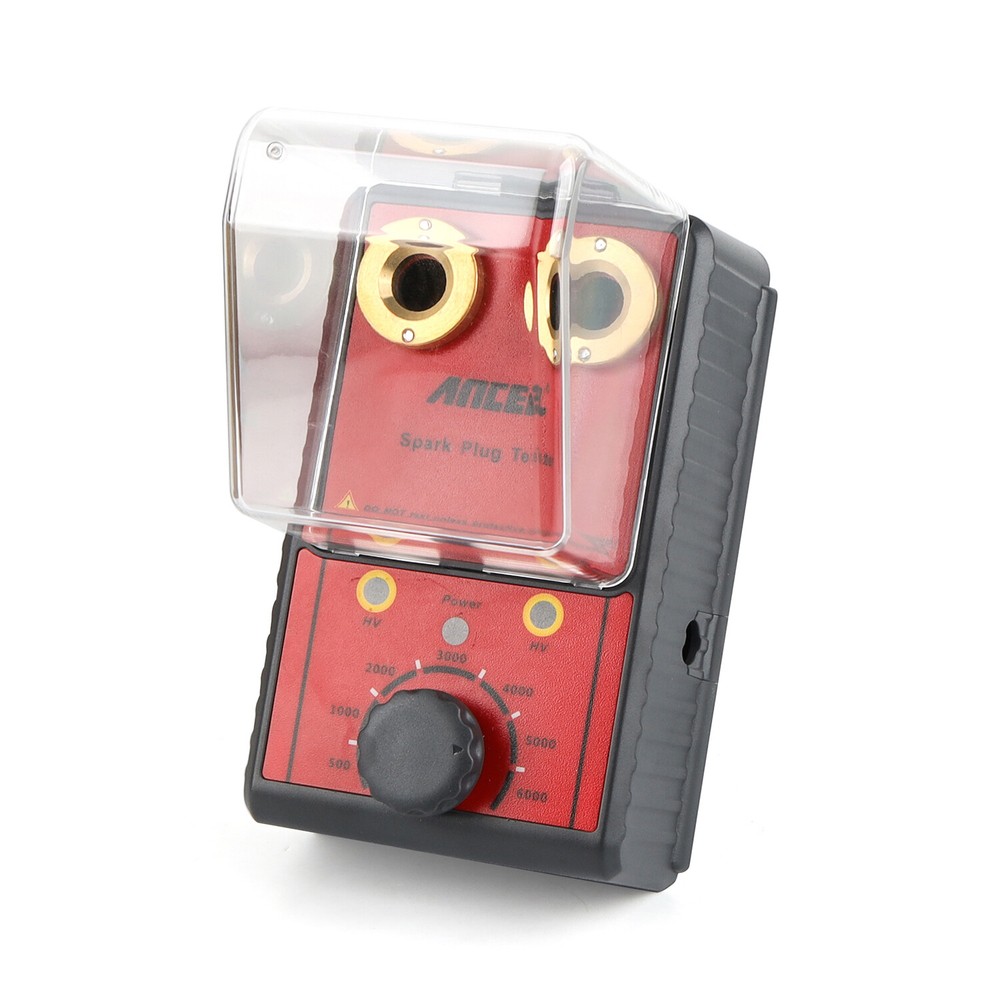 12V Car Spark Plug Tester Tool Dual Hole Gasoline Ignition Analyzer Diagnostic