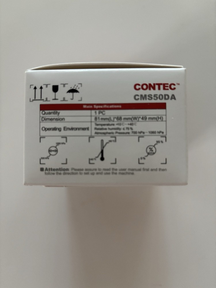 NEW! Contec Pulse Oximeter CMS50DA • New In Box as Shown