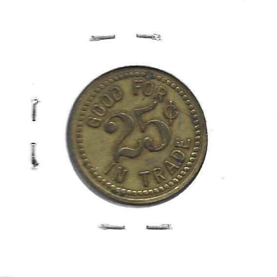 Elma Washington - Pastime - 25 cent trade token