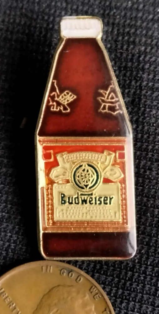 Anheuser Bush Budweiser Bottle Beer Pin